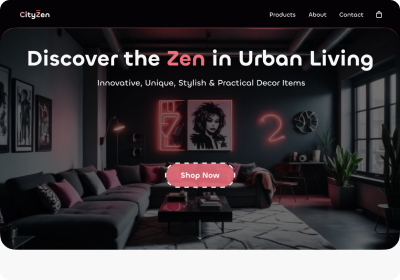 Zen Urban Living Website Project