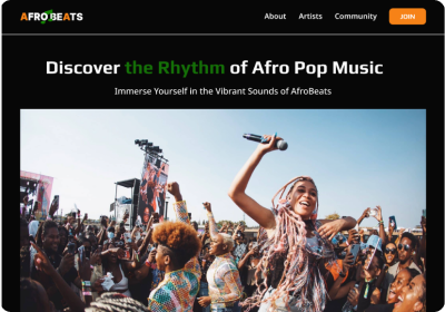 Afro Beats Website Project